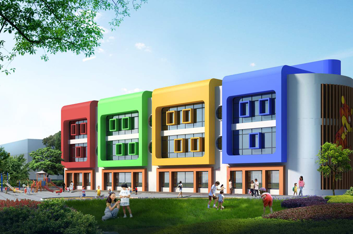 現(xiàn)代風格私立幼兒園裝修設計效果圖